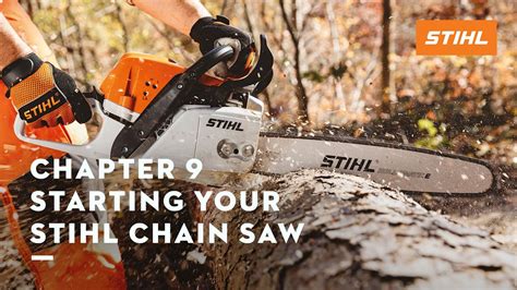How To Start Chain Saw How to Start and Turn On A Gasoline Powered Chainsaw | Husqvarna - YouTube